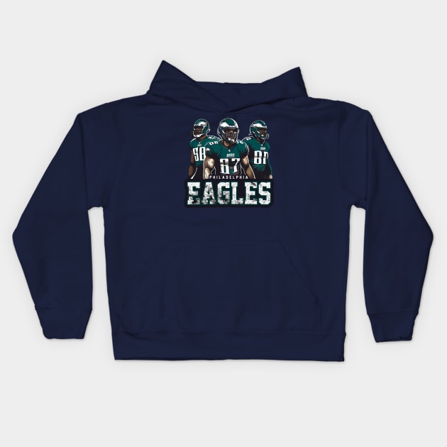 Philadelphia Eagles Kids Hoodie by Pixy Official